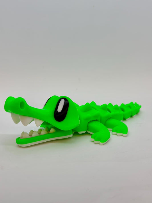 Blob Lab Crocodile - Fridge Toy - Articulated - Flexi Toy