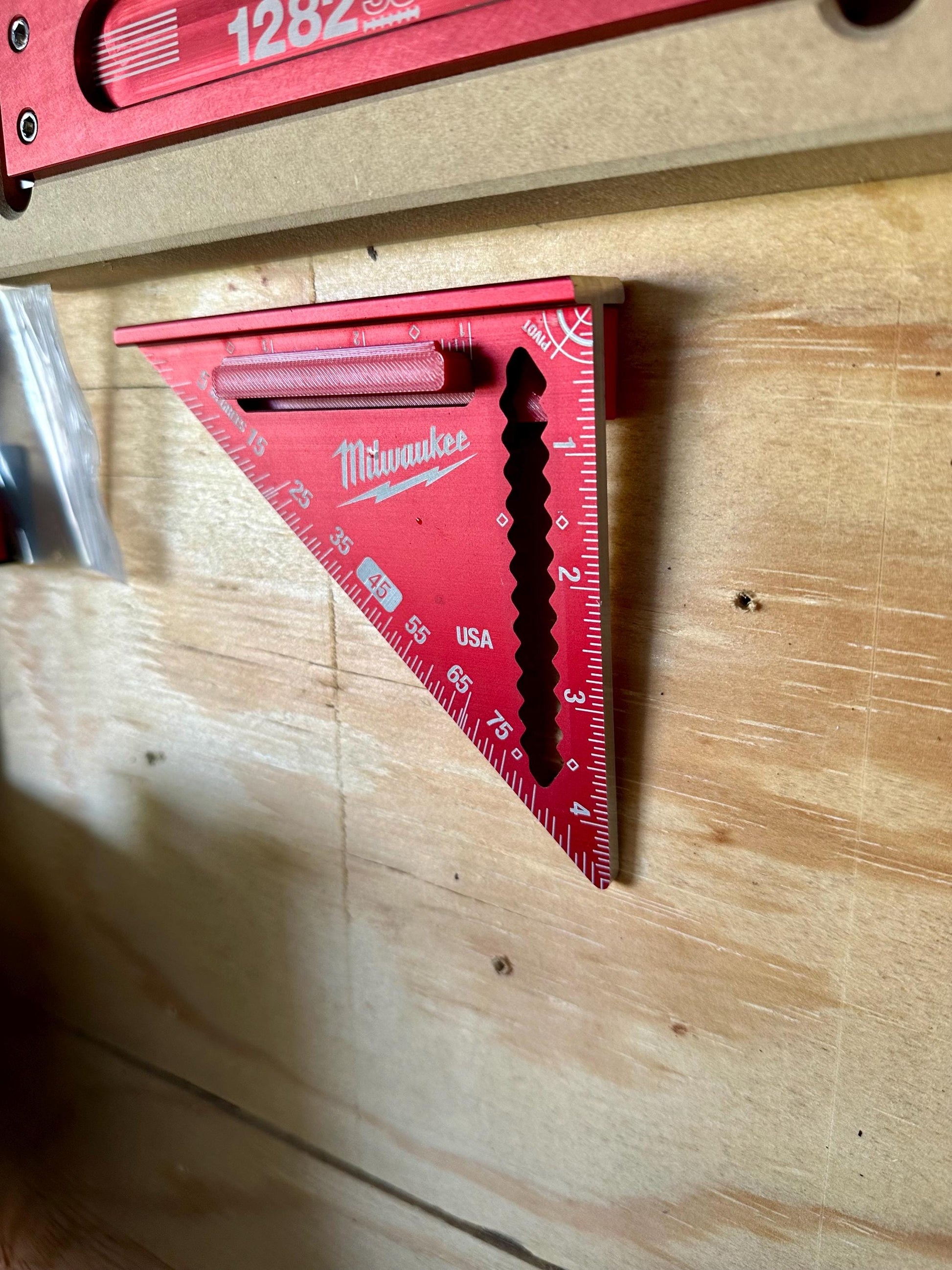 Holder - Mount for Milwaukee’s trim and rafter square