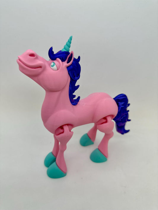 Unicorn - Fridge Toy - Articulated - Flexi Toy