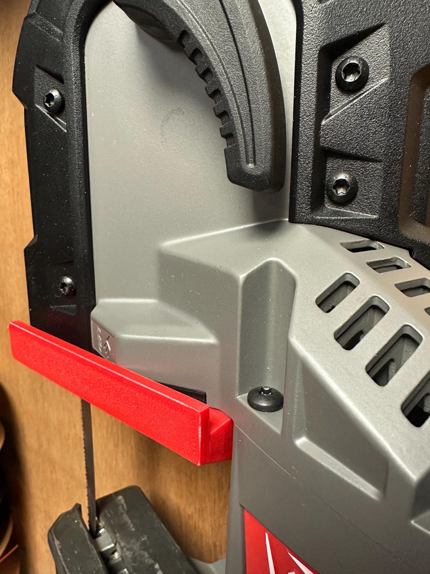 Holder for the Milwaukee Deep Throat Portaband Saw