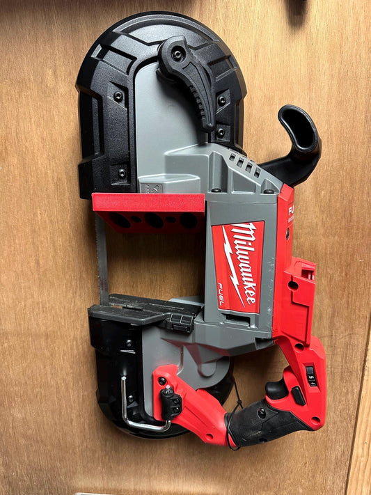 Holder for the Milwaukee Deep Throat Portaband Saw