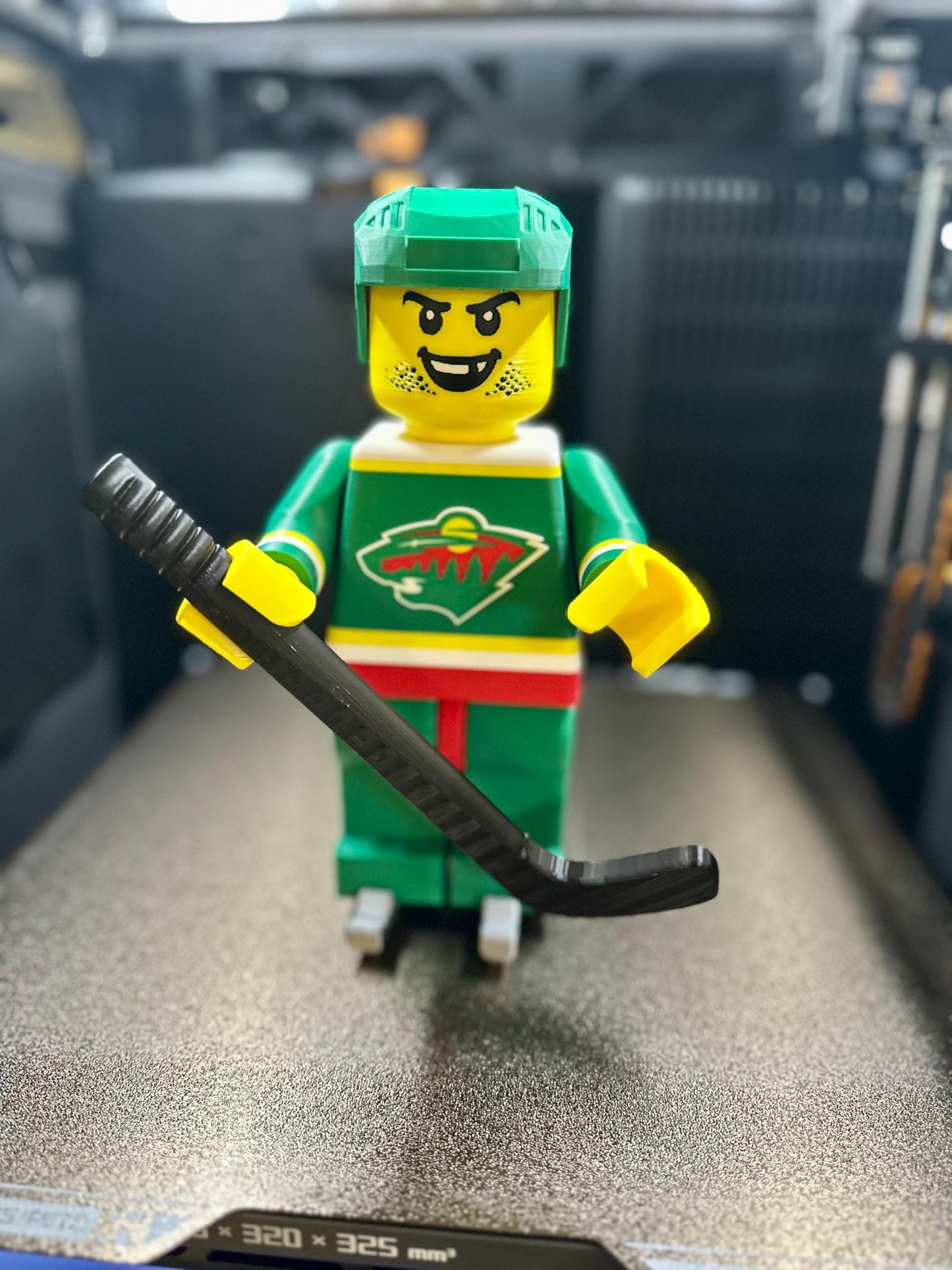 Brick Man Hockey Player