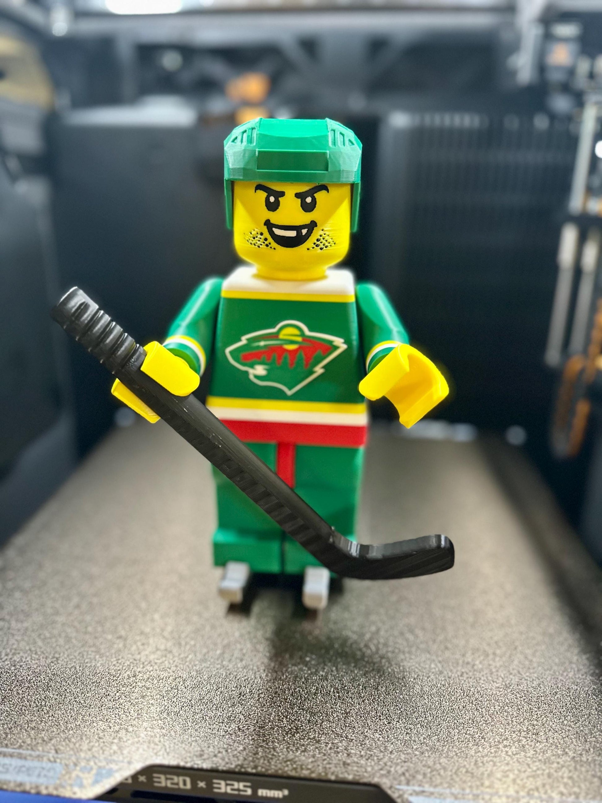 Brick Man Hockey Player
