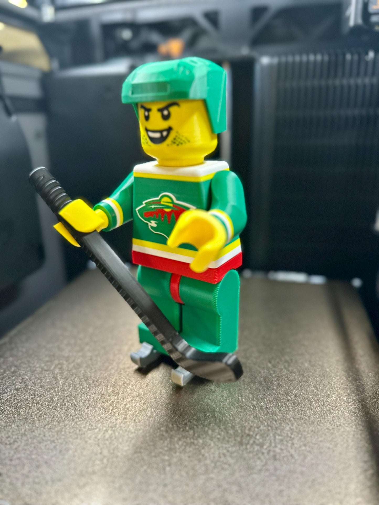 Brick Man Hockey Player