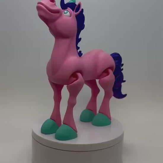 Unicorn - Fridge Toy - Articulated - Flexi Toy