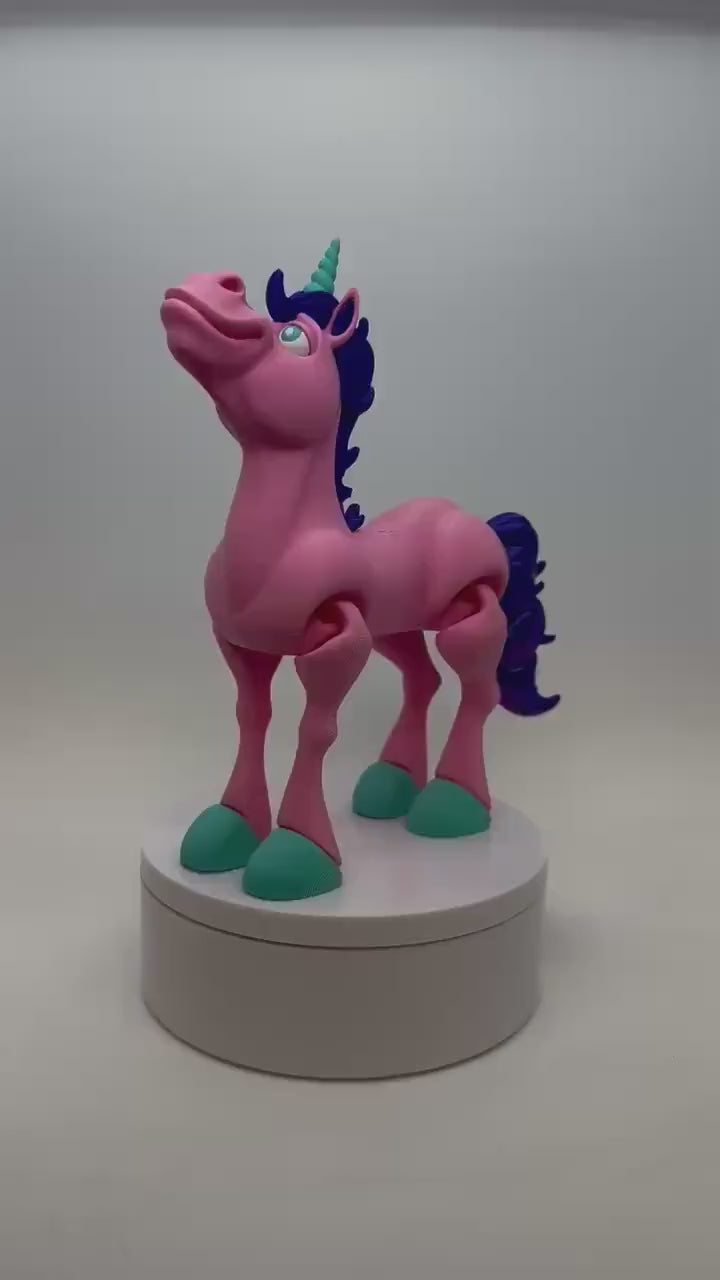 Unicorn - Fridge Toy - Articulated - Flexi Toy