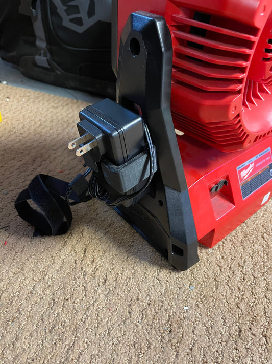 Power supply holder for the Milwaukee M18 Jobsite fan