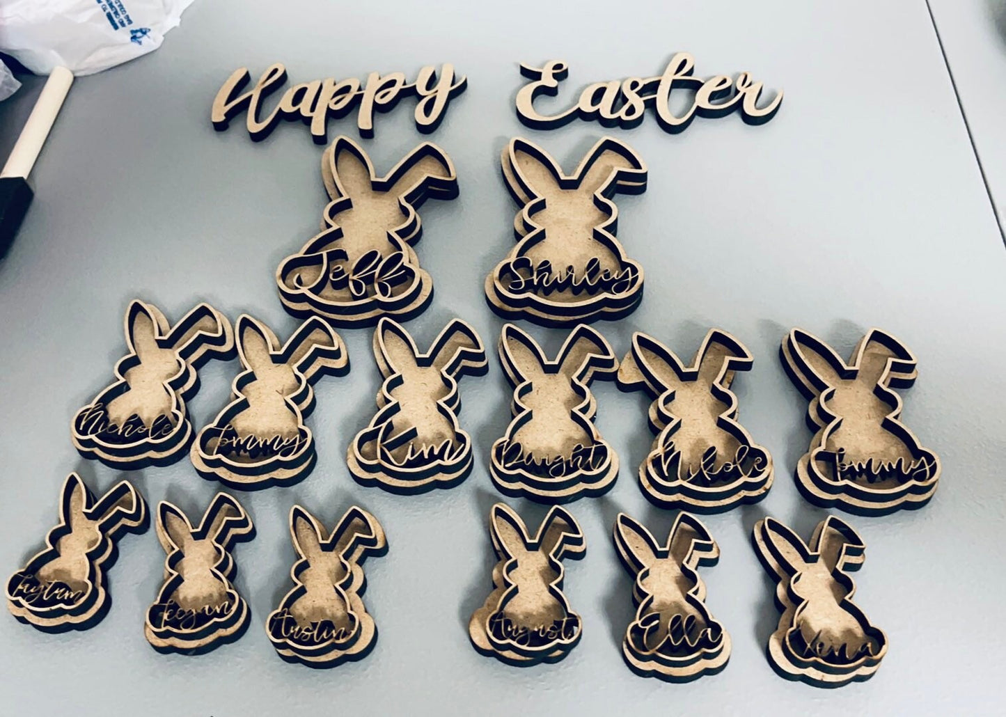 Custom Easter Bunny Cut Outs