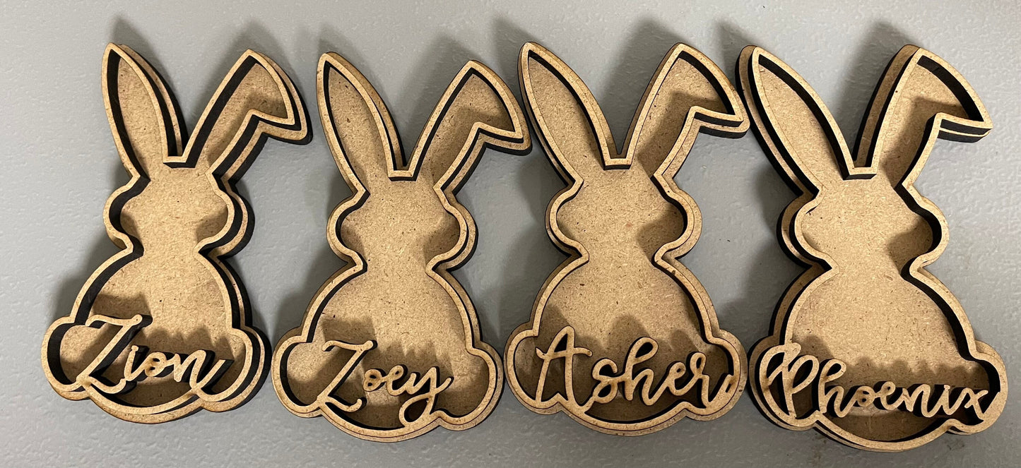 Custom Easter Bunny Cut Outs