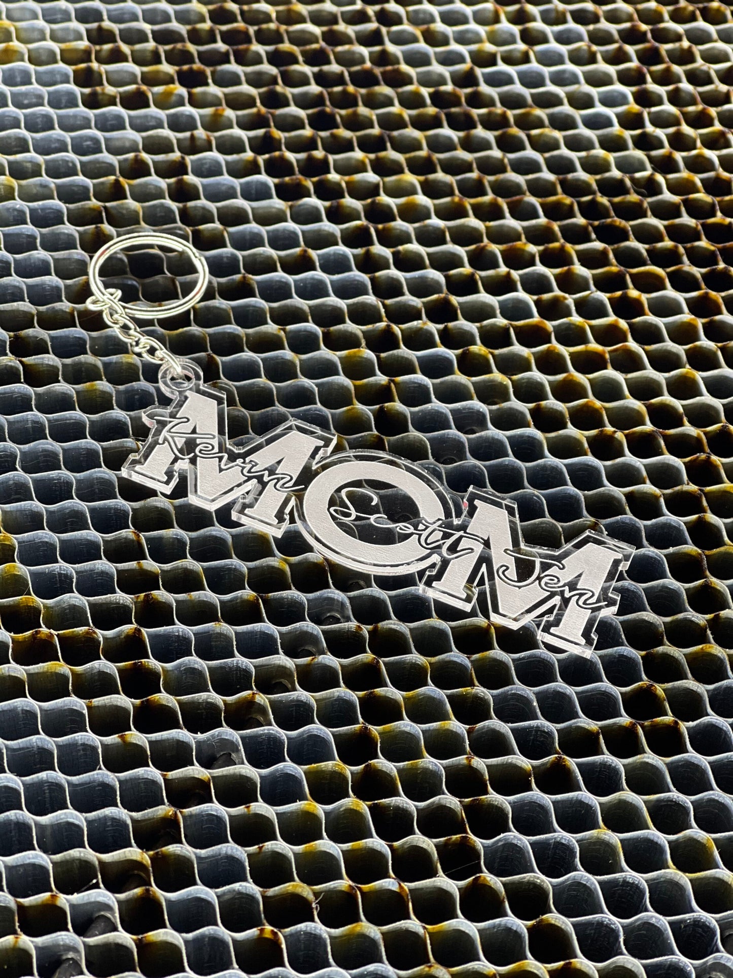 Custom Mom Keychain - Mothers Day Gift - Acrylic Keychain - Laser Engraved - Personalized Gifts