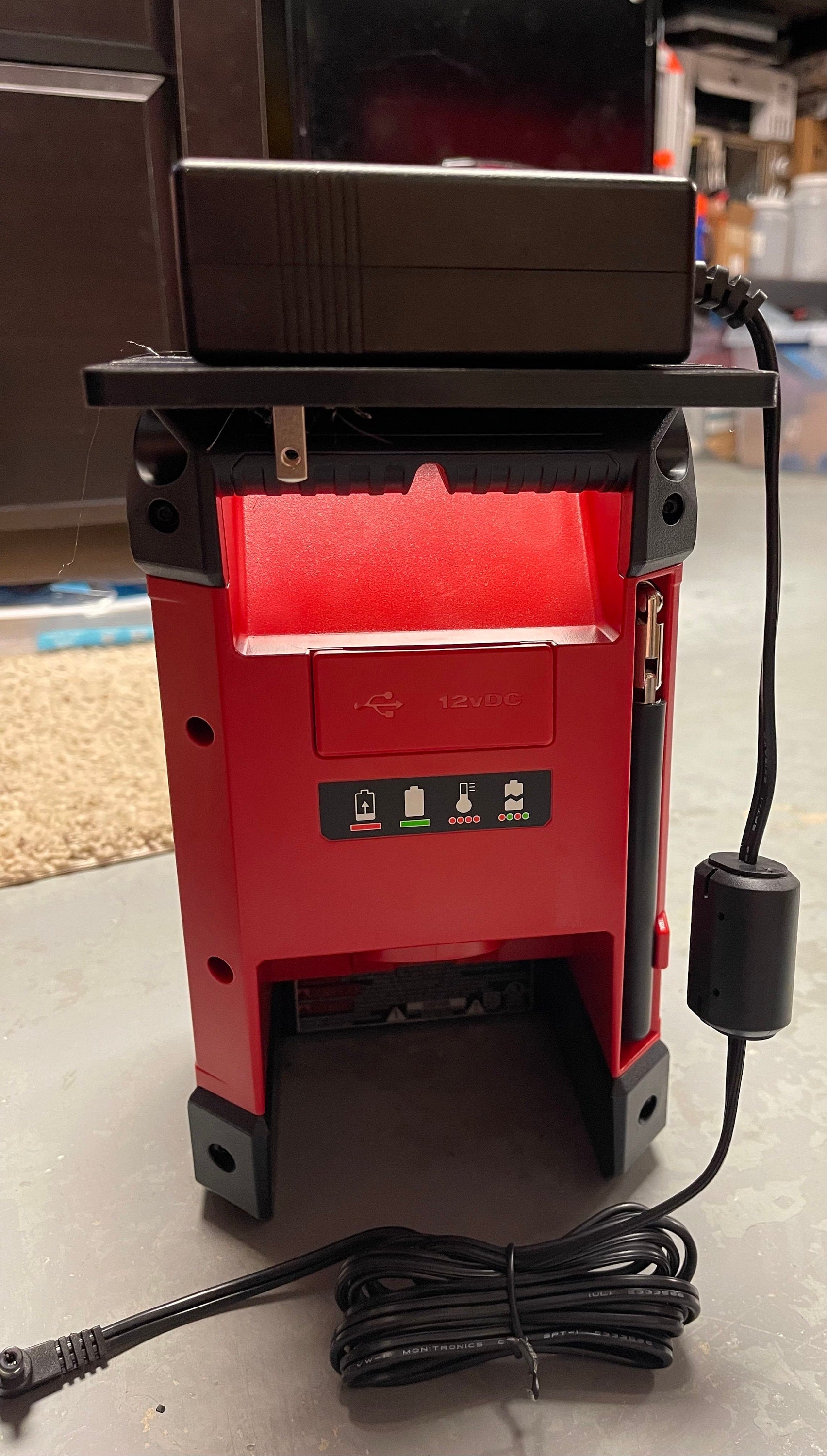 Milwaukee M12 Radio power supply holder